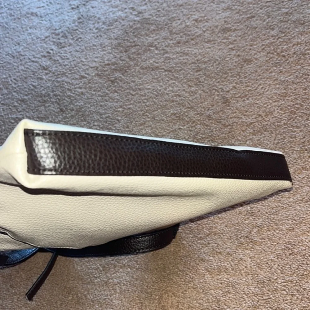 Dana Buchman Faux Leather Crossbody Bag White & Black